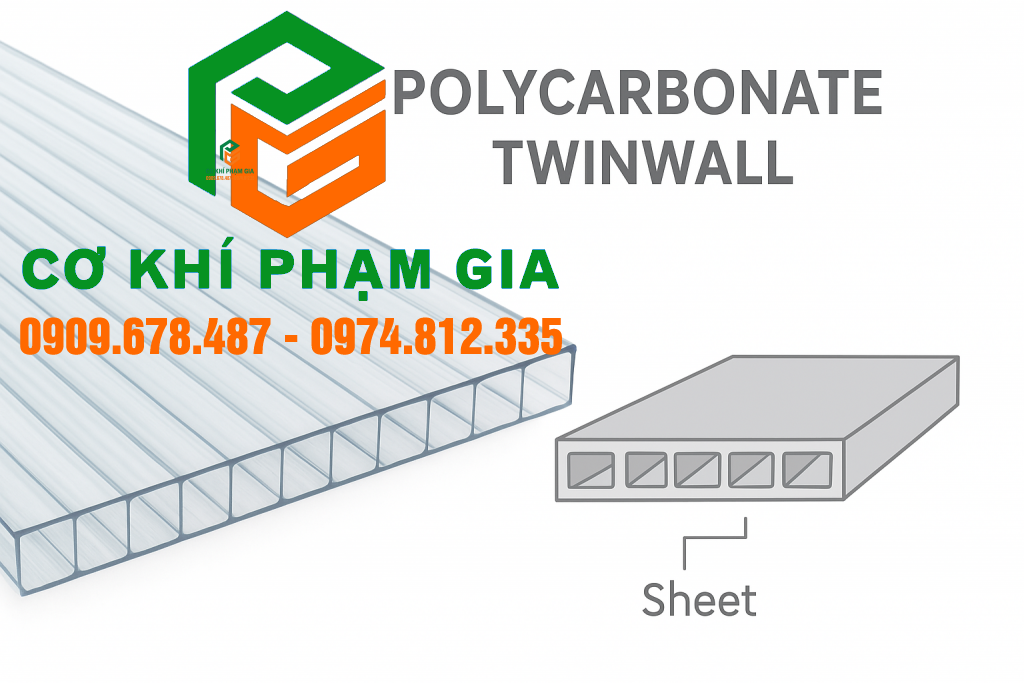 Mái Poly rỗng ruột