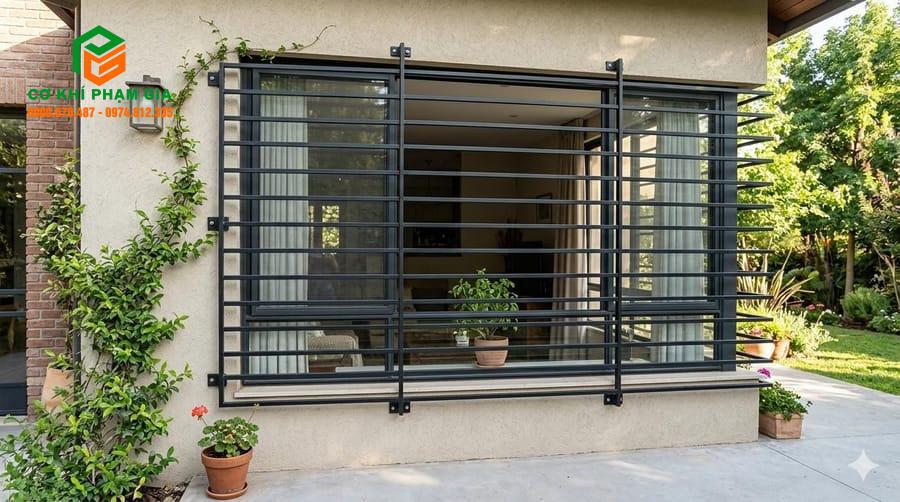 Khung sắt bảo vệ cửa sổ tại Thủ Đức